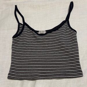 Brandy Melville Black and White Striped Camisole/ John galt